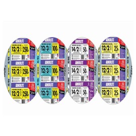 Woods Southwire 68583421 25-Foot 12-Gauge 3-Conductor Type MC Cable, Aluminum