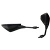 MotorToGo 1Pair Black Motorcycle Rear View Mirrors Compatible for KTM