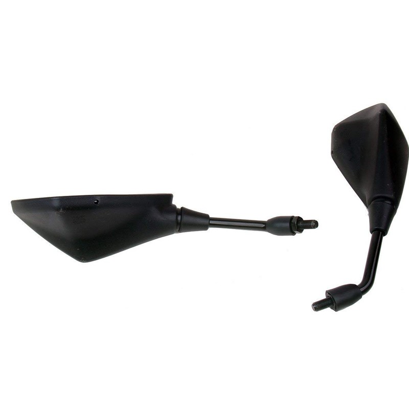 MotorToGo 1Pair Black Motorcycle Rear View Mirrors Compatible for KTM