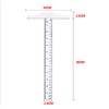 T-Shaped Square Ruler T-Square Plastic Transparent T Ruler for Drafting
