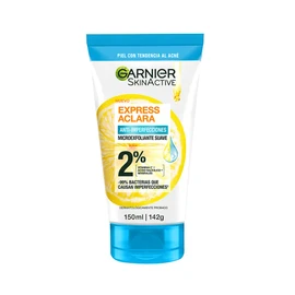 Garnier Limpiador Exfoliante Anti Acne Express Aclara con Ácido Salisílico, 150 ml