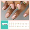 Press on Nails Square Short Length Glossy Full Cover Acrylic