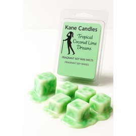 Kane Candles Tropical Coconut Lime Dreams Scented Wax Melts 6 Count (Pack of 2)