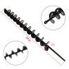 ALL-CARB 2" × 24" Precision Black Auger Drill Bit For
