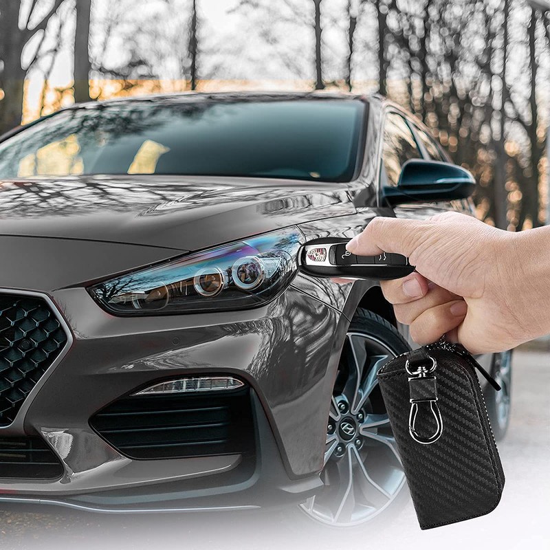 CigaMaTe Smart Key Pouch, Radio Wave Blockable, carbon fiber