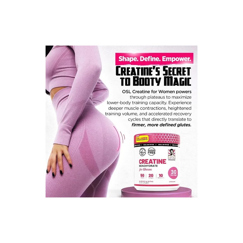 2 Old School Creatine For Women 2in1 Collagen Original Viral