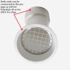 PVC termination vent with stainless steel screen,45 Degrees,1pcs,For 2“ DWV