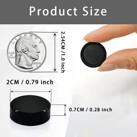 ZDZBLX Fridge Magnets Refrigerator Magnets, 20 Pcs Magnet Strong Magnets Small Magnets for Whiteboard, Round Cute Mini Magnets Heavy Duty Magnets for Fridge Crafts Locker Kitchen Office, Black Magnets