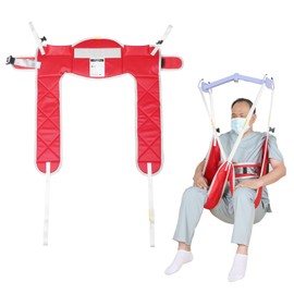 EZ Assistive Patient Lift Sling - Medical Patient Lifts Sling Without Head Support for Elderly/Disabled/Handicap Bath or Toileting,500 lbs SWL (Large, Without Head Support)