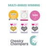 Cheeky Chompers 2-in-1 Baby Dribble Bib With Soft Silicone Teether,