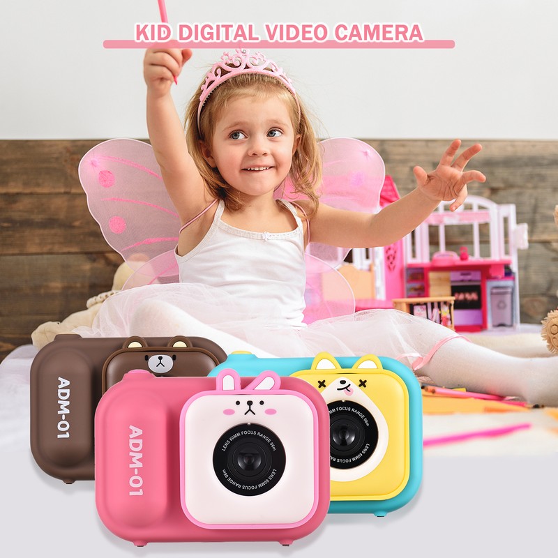 Cute Digital Camera 1080P 48MP 2.4 Inch IPS Screen and