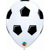 Qualatex 45388 Soccer Ball/Football White 11"/ 11-inch Round Latex Party