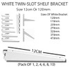Super HD 10 Pack 12cm OR 120mm White MSF Twin