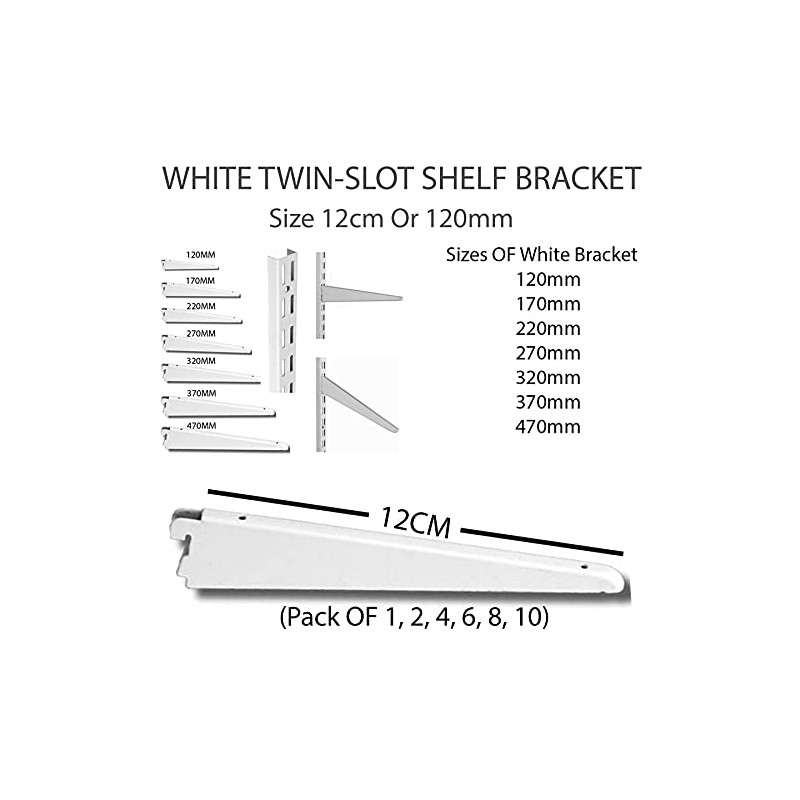 Super HD 10 Pack 12cm OR 120mm White MSF Twin