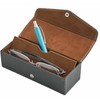 Megan 256303 Glasses Case, Storage for 2 Pieces, Multiple Storage,