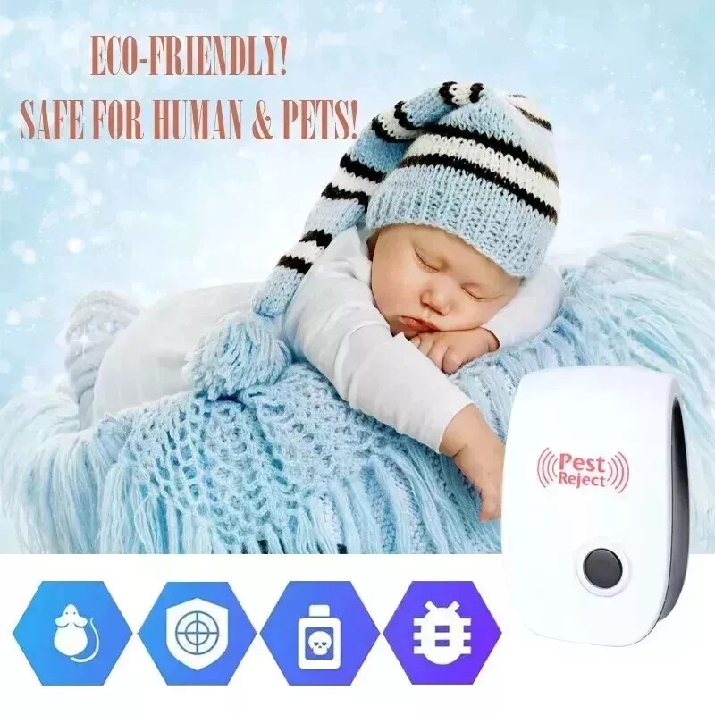 Ameribox Ultrasonic Pest Insect Rodent Repeller Electronic Plug-In Mice Rat