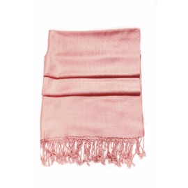 Sakkas Soft Pashmina Feel Paisley Design Scarf / Stole - peach