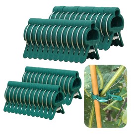 FAINCA Pack of 48 Plant Clips, Lightfast Plastic Plant Clips, Plant Clips, Auxiliary Tools, Plant Clips for Climbing Plants, for Tomatoes, Sunflowers and Other Climbing Plants