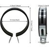 Universal Half Round Motorcycle Exhaust Clip Motorcycle Exhaust Muffler Pipe