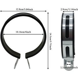 Universal Half Round Motorcycle Exhaust Clip Motorcycle Exhaust Muffler Pipe Bracket Motorcycle Exhaust Hanger Bracket Muffler Pipe Bracket Suitable for Most Motorcycles