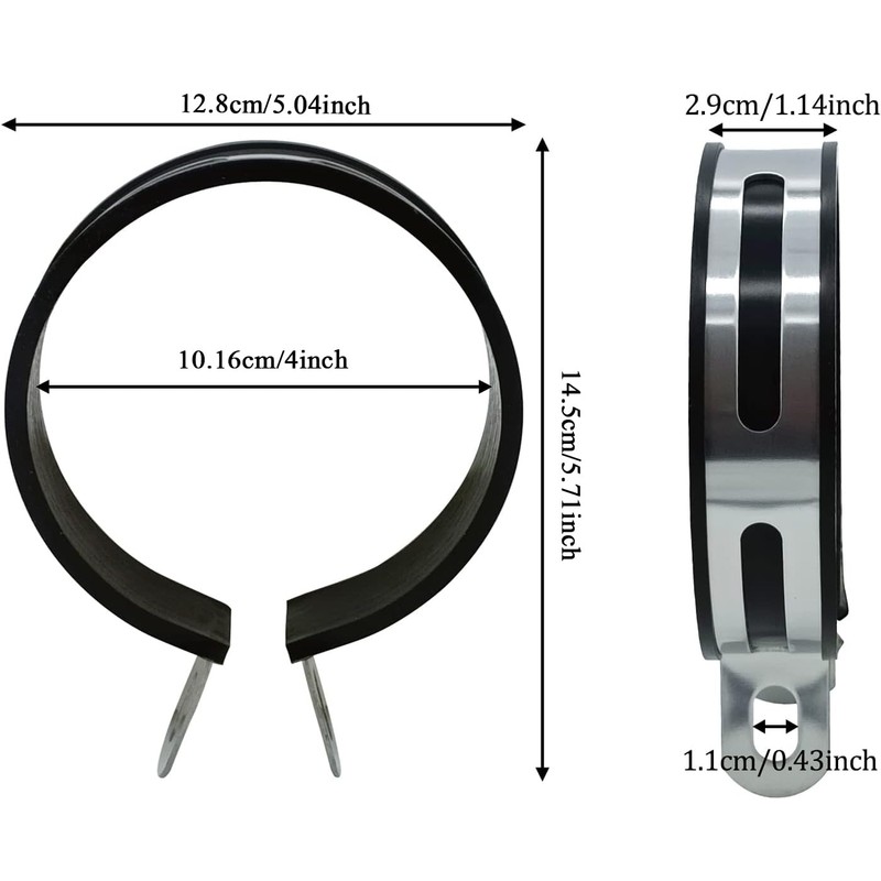 Universal Half Round Motorcycle Exhaust Clip Motorcycle Exhaust Muffler Pipe