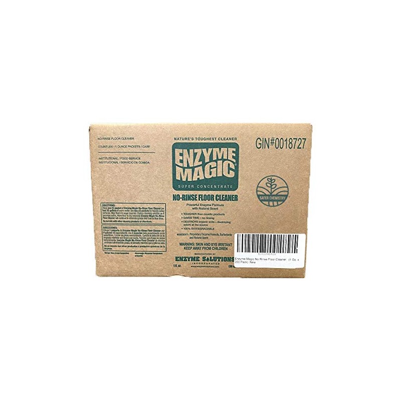 Enzyme Magic No-Rinse Floor Cleaner; Industrial Strength Powerful Enzyme Formula