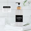Shampoo and Conditioner Dispenser, Set of 3 16.9oz Refillable Shower