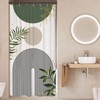 Mitpok Small Stall RV Shower Curtain 36Wx72H Half Single Sage