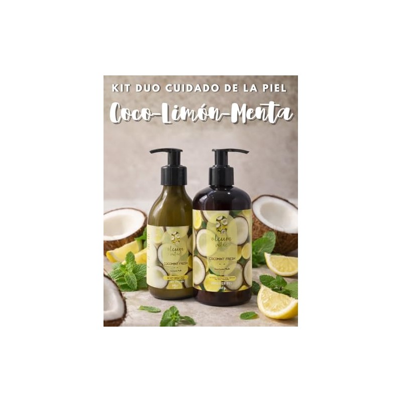 Oleum Vitae Kit Dúo Shower Gel Body Lotion Cocomint Fresh