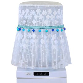 5 Gallon Water Dispenser Barrel Dust Cover, Vintage Bohemia Style Flower Embroidery Lace Fabric Dust Proof Cover for Water Cooler, Reusable Water Dispenser Bottle Protective Covers for Home Office