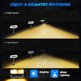 AUTOSAVER88 LED DRL Headlights Assembly Compatible with 1994-1999 Chevy C/K C10 Suburban Tahoe Headlight Headlamp Replacement with Corner Light Black Housing Amber Reflector