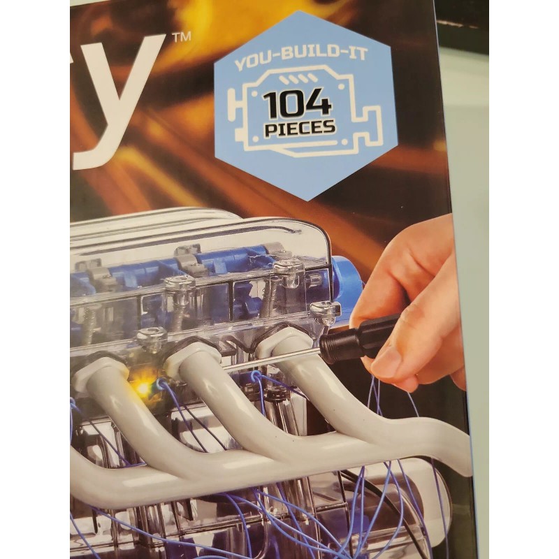 Discovery Mindblown Model Engine Kit with Moving Motor Parts and