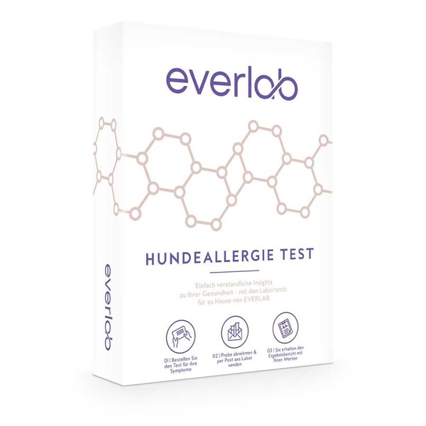 EVERLAB Dog Allergy Test - Quick & Easy Testing | Detailed Evaluation | Self Test for Home