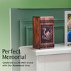 Serene Horizon Wooden Urn, Mini Memorial Box, Small Keepsake, 5-Inch,