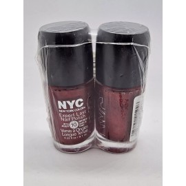 New York Color NYC Expert Last Nail Polish 261 RED ME THE NEWS 0.33oz (LOT OF 2)
