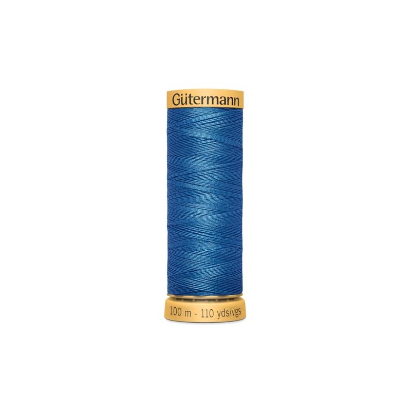 Gütermann GNE50-5534 Nähfaden, Cotton, 5534 Blau, 100 m, meter