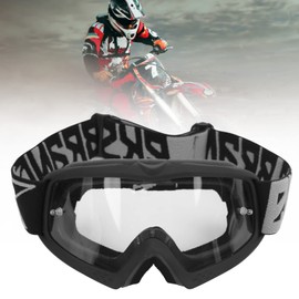Hominas Motocross Goggles MTB Goggles Motorcycle Goggles Cross Goggles ATV Dirt Bike Off Road Racing MX Driving Glasses for Men Women Youth Fit Over Glasses (Black Frame)