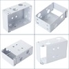 12 Pcs Blind Brackets 2 Inch, White Low Profile Box