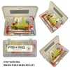 Fish Rig Travel Fishing Tackle Box + Tackle. 30 Essential