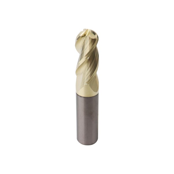 Zorqon 1/2" Carbide Ball Nose End Mills, ZRN Coated, 3