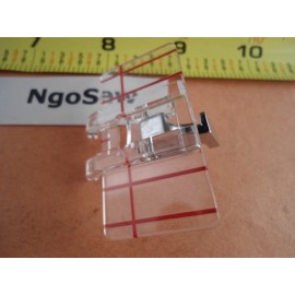 Generic LOW SHANK Clear Parallel Stitch foot fits Singer Brother Babylock Bernette Elna