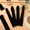 Windyun 12 Pcs Large Velvet Folding Hand Fan Bag with