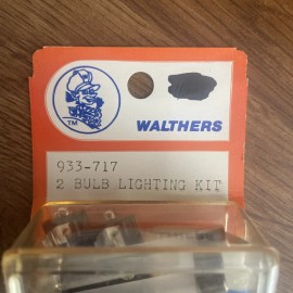 Walthers HO Scale Interior Lighting Kit 933-717 NOS 2 Bulbs