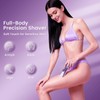 Lmpil Bikini Trimmer for Women, Dual Head Electric Razor, Dusty