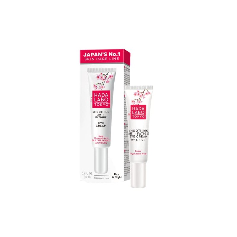 Hada Labo Tokyo White Anti Fatigue Eye Cream Day and