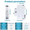 GEYA Switch 1P 63A Load Disconnect Dual Power Manual Transfer