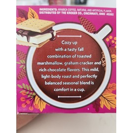 KROGER Fall Limited Edition Smores Coffee Mild Roast 12 K-Cups Exp 11/25