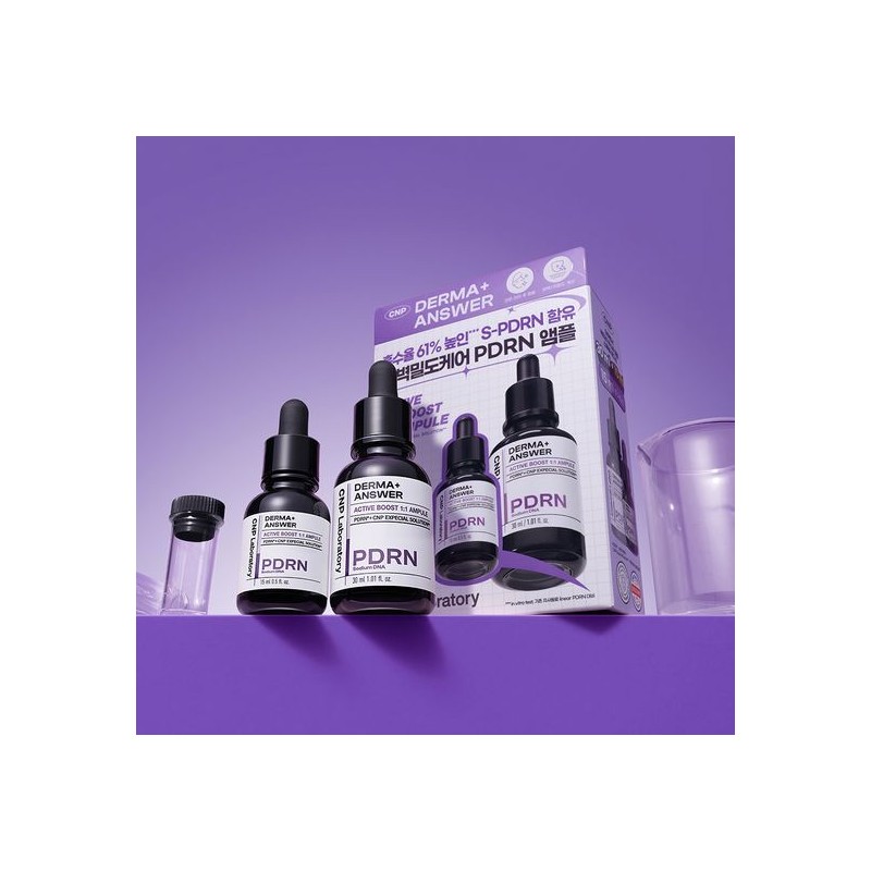CNP Derma+ Answer Active Boost 1:1 Ampule 30ml Set (+15ml)