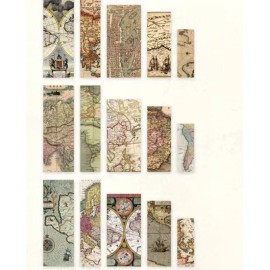 Unbranded 15pcs Nautical Maps- Opaque Washi Stickers- Scrapbook, Journal, DIY Crafts