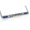 Ford F 250 Chrome Plated Brass Metal License Plate Frame
